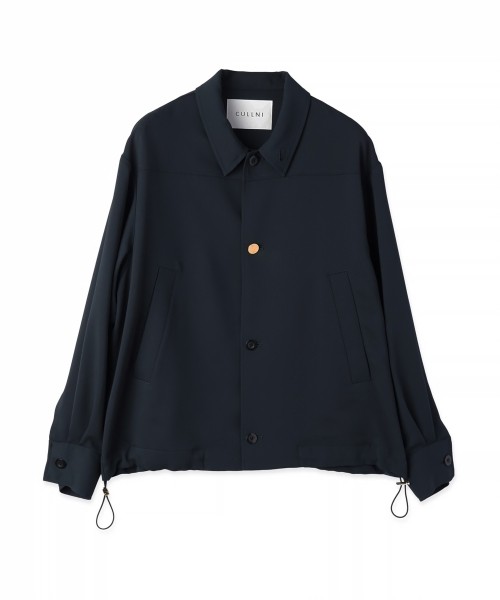 Dry Stretch Cloth Drawstring Shirt Jacket