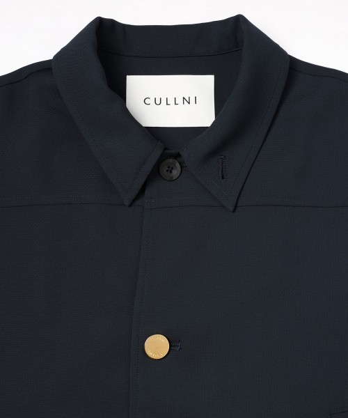 Dry Stretch Cloth Drawstring Shirt Jacket