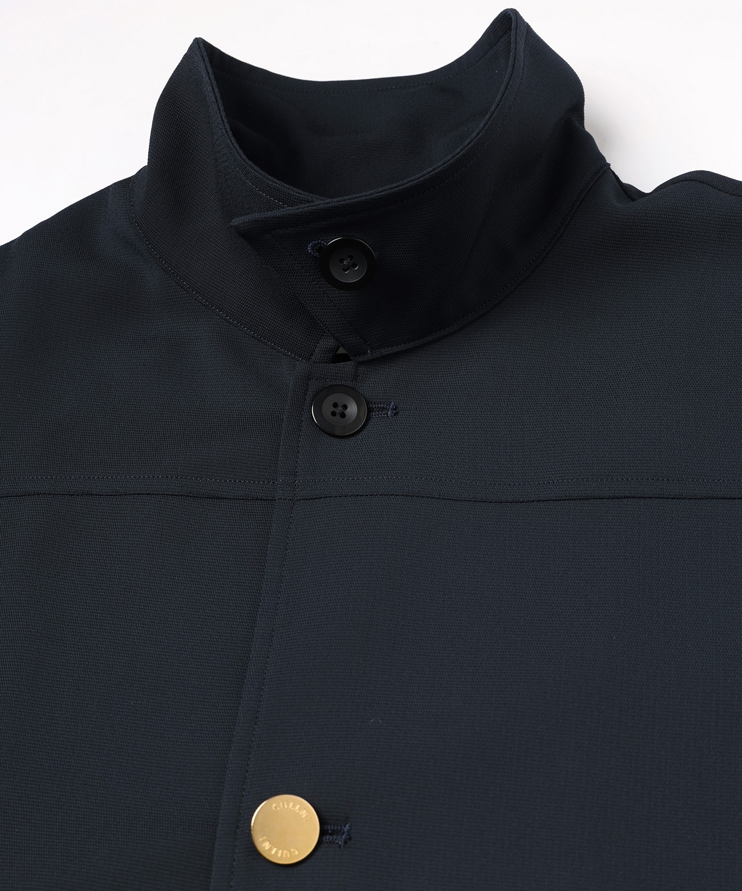 Dry Stretch Cloth Drawstring Shirt Jacket