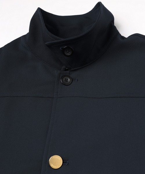 Dry Stretch Cloth Drawstring Shirt Jacket