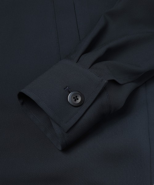 Dry Stretch Cloth Drawstring Shirt Jacket