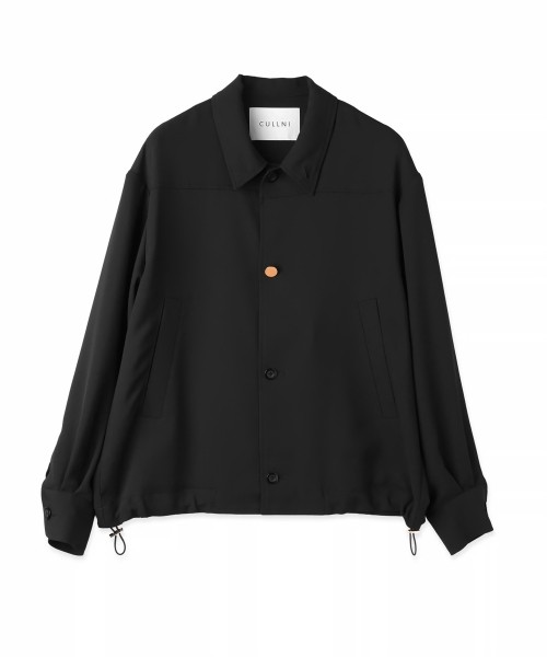 Dry Stretch Cloth Drawstring Shirt Jacket