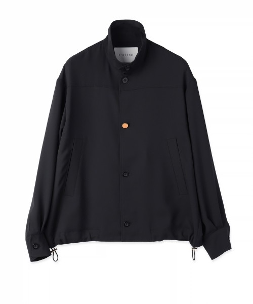 Dry Stretch Cloth Drawstring Shirt Jacket