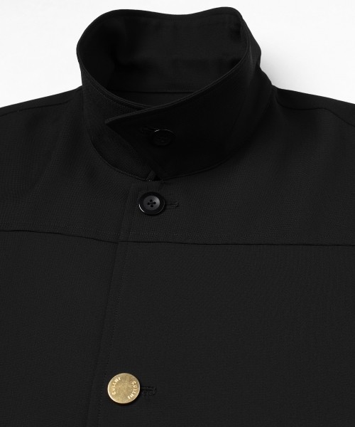 Dry Stretch Cloth Drawstring Shirt Jacket