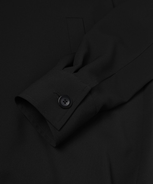 Dry Stretch Cloth Drawstring Shirt Jacket