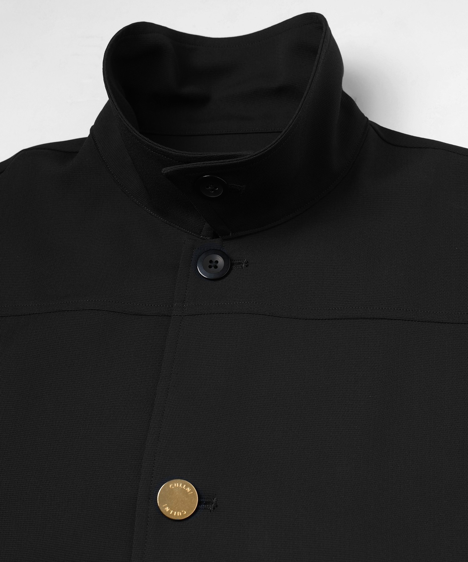 Dry Stretch Cloth Drawstring Shirt Jacket