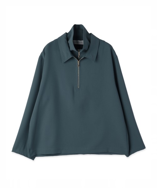 Relax Dry Stretch Half Zip Layerd Collar Pullover