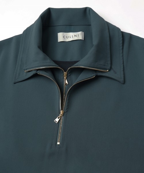 Relax Dry Stretch Half Zip Layerd Collar Pullover