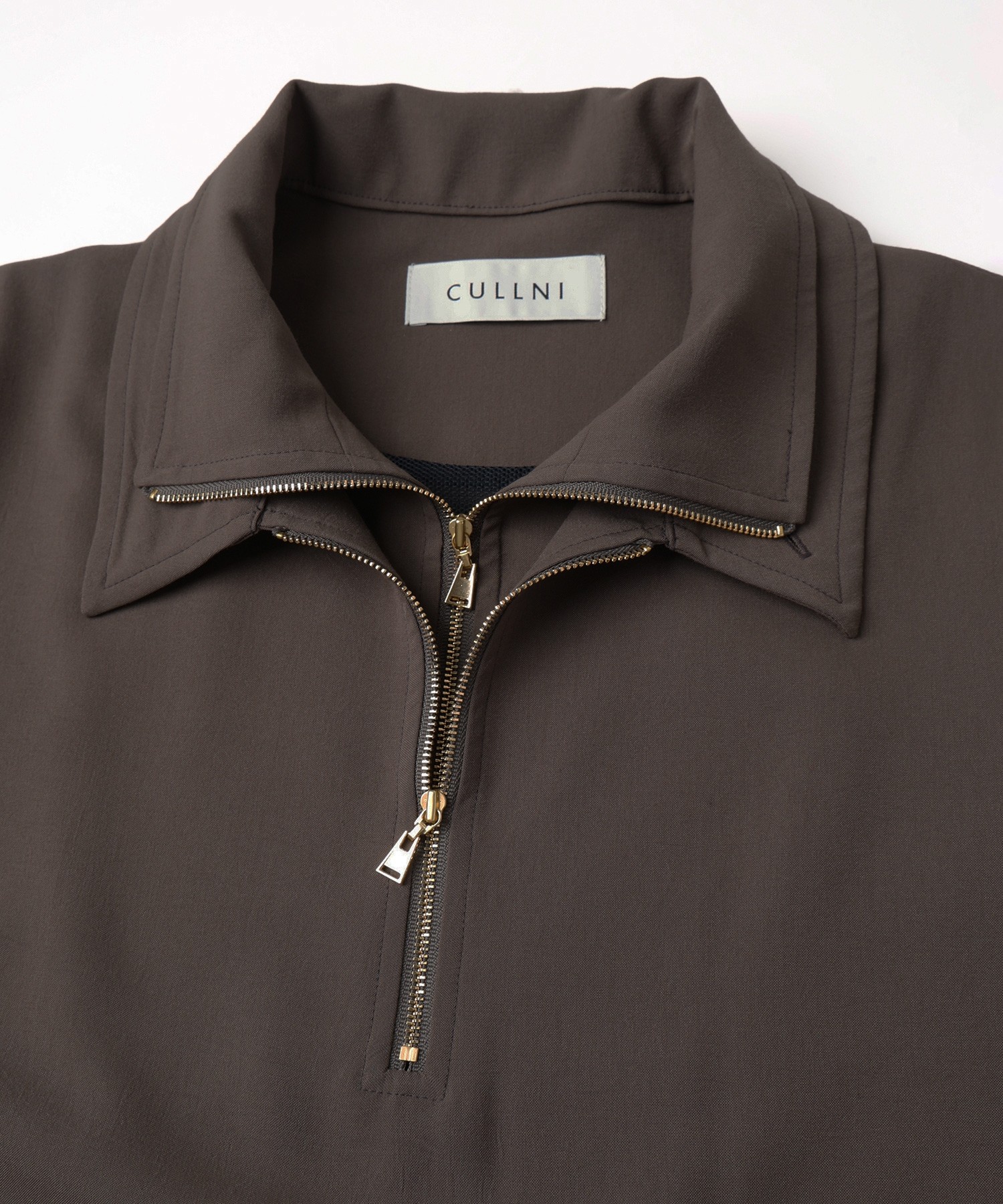 Relax Dry Stretch Half Zip Layerd Collar Pullover