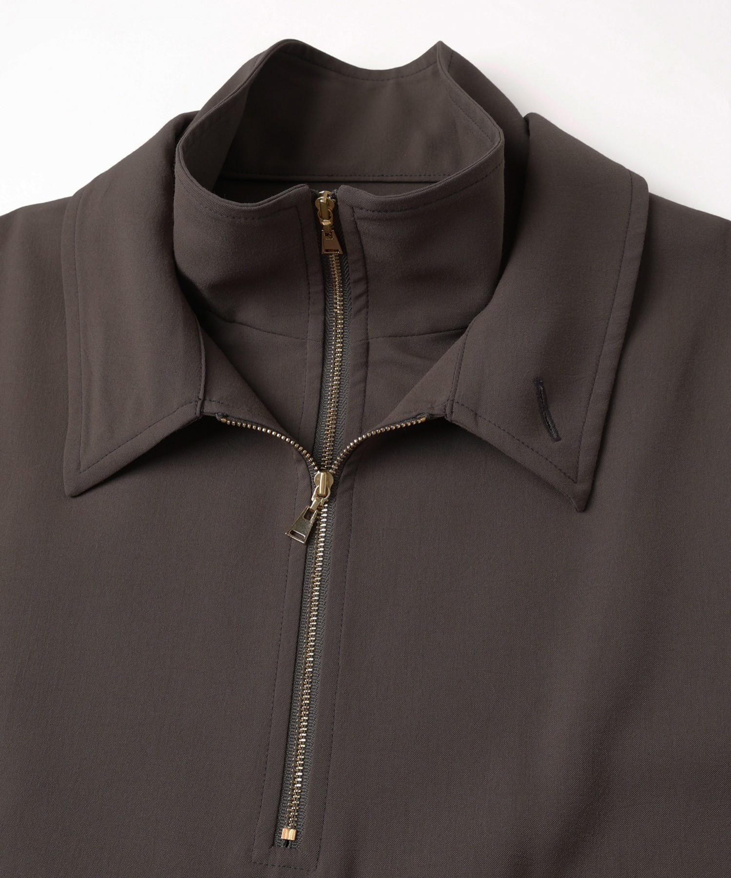 Relax Dry Stretch Half Zip Layerd Collar Pullover
