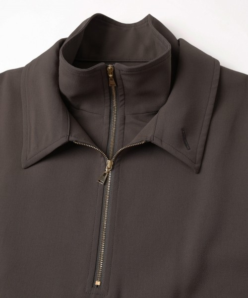 Relax Dry Stretch Half Zip Layerd Collar Pullover