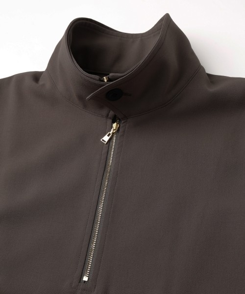 Relax Dry Stretch Half Zip Layerd Collar Pullover
