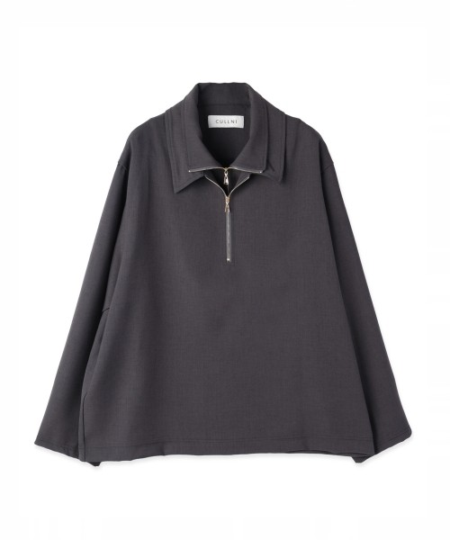 Relax Dry Stretch Half Zip Layerd Collar Pullover