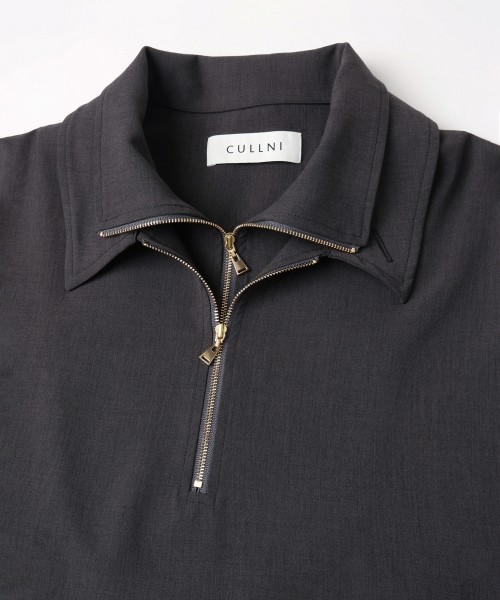 Relax Dry Stretch Half Zip Layerd Collar Pullover