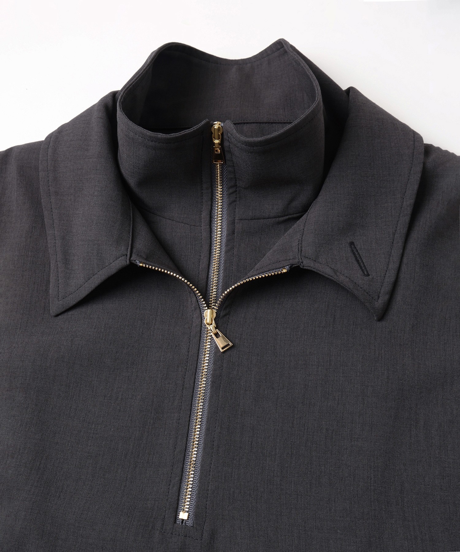 Relax Dry Stretch Half Zip Layerd Collar Pullover