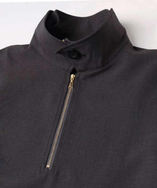 Relax Dry Stretch Half Zip Layerd Collar Pullover