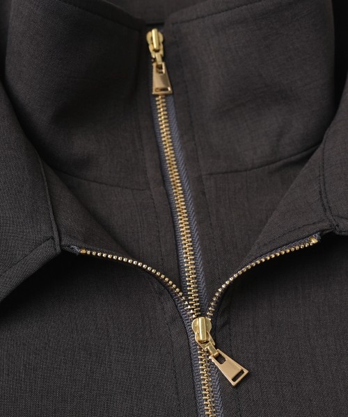 Relax Dry Stretch Half Zip Layerd Collar Pullover