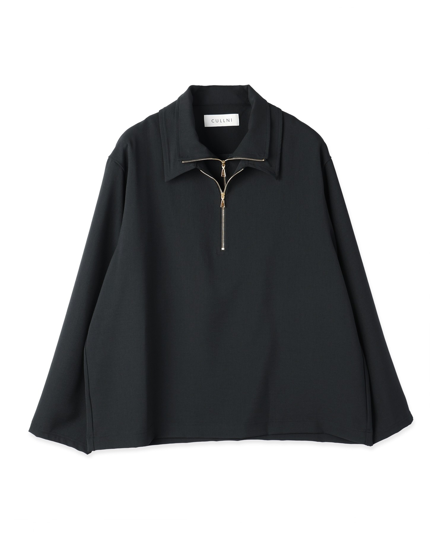 Relax Dry Stretch Half Zip Layerd Collar Pullover