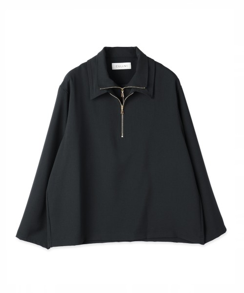 Relax Dry Stretch Half Zip Layerd Collar Pullover