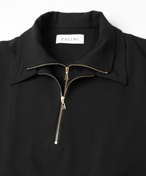 Relax Dry Stretch Half Zip Layerd Collar Pullover