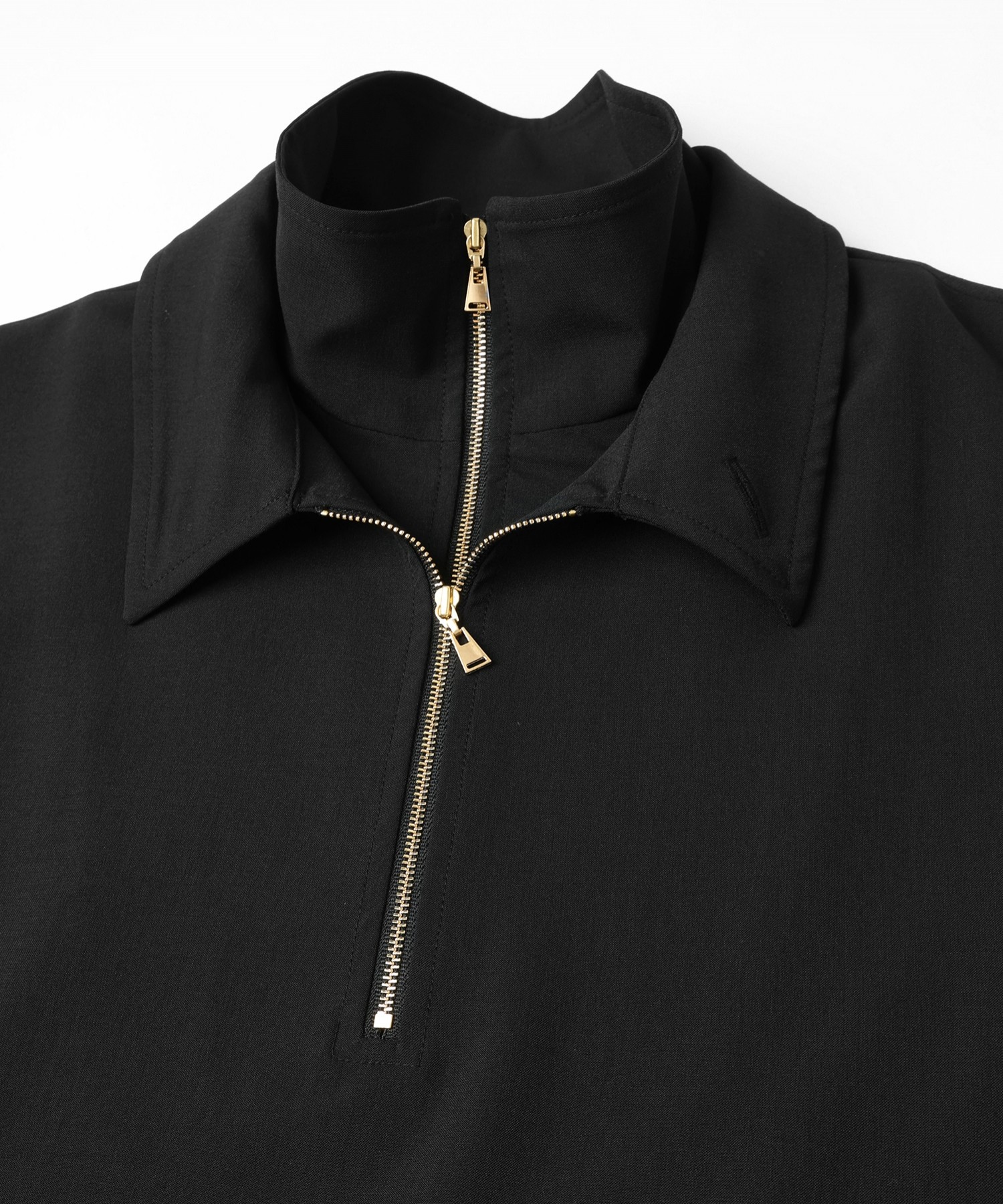 Relax Dry Stretch Half Zip Layerd Collar Pullover