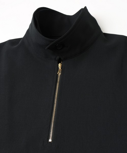 Relax Dry Stretch Half Zip Layerd Collar Pullover