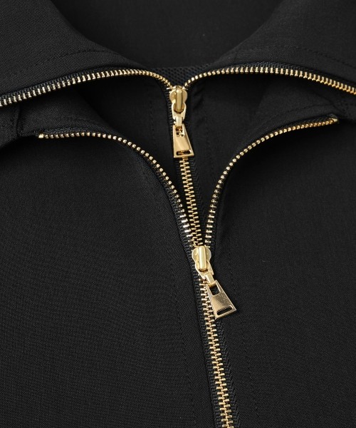 Relax Dry Stretch Half Zip Layerd Collar Pullover