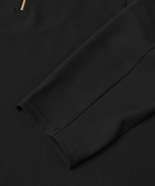 Relax Dry Stretch Half Zip Layerd Collar Pullover