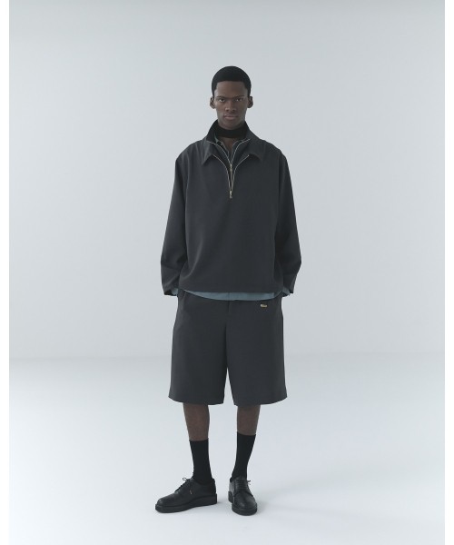 Relax Dry Stretch Half Zip Layerd Collar Pullover