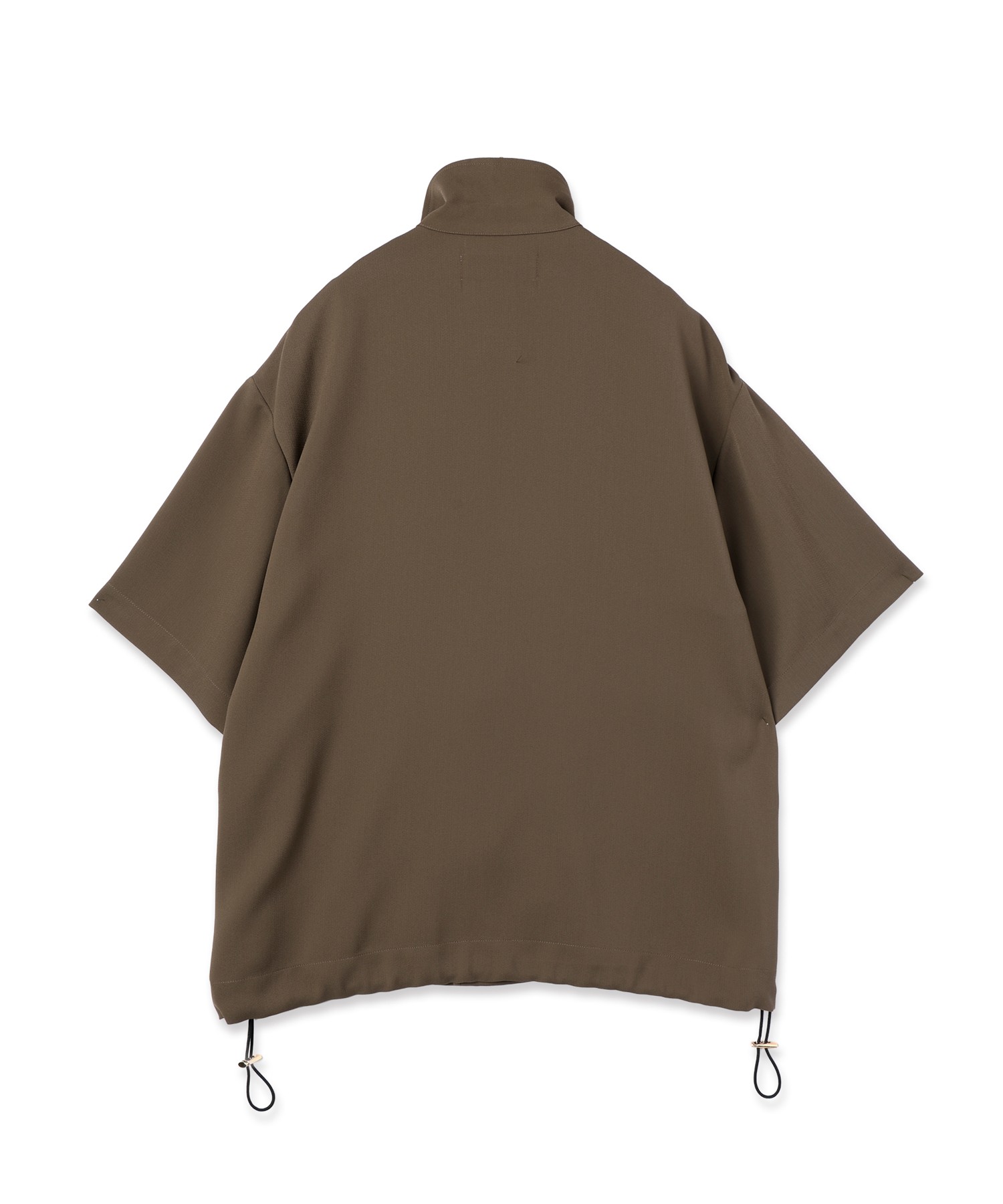 Dry Stretch Cloth Drawstring Short Sleeve Shirt
