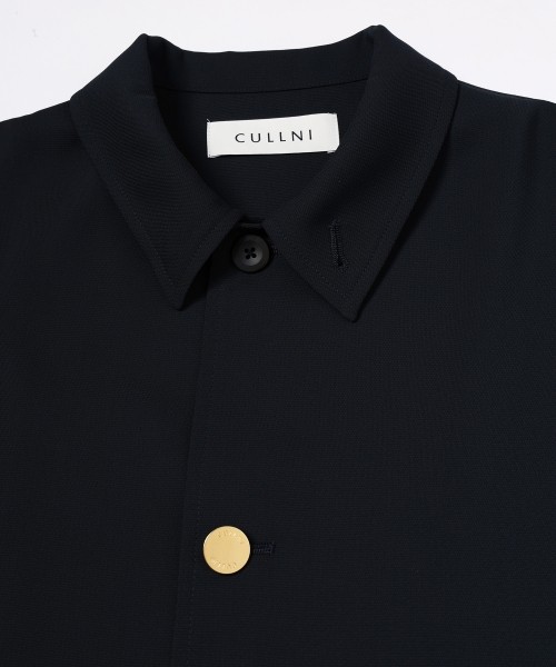 Dry Stretch Cloth Drawstring Short Sleeve Shirt