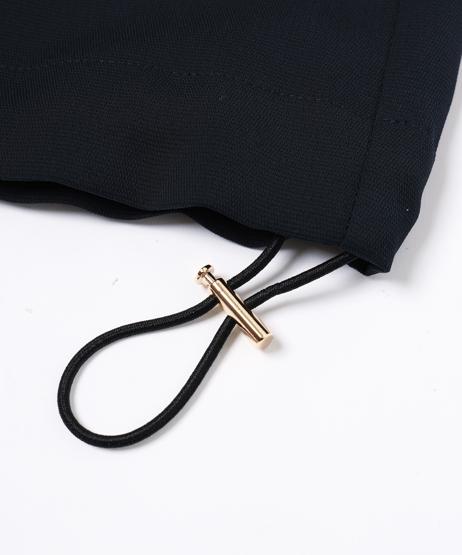 Dry Stretch Cloth Drawstring Short Sleeve Shirt