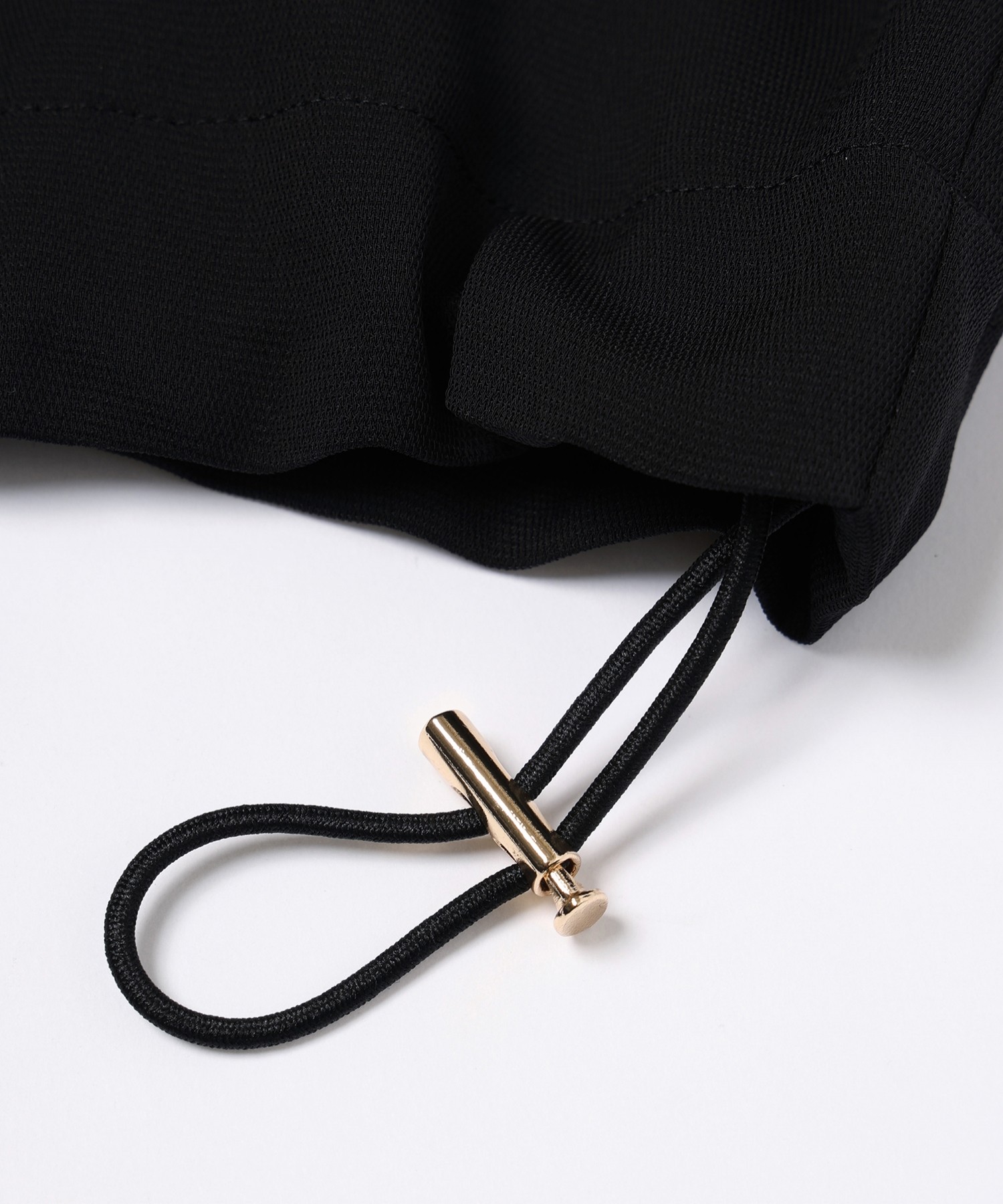 Dry Stretch Cloth Drawstring Short Sleeve Shirt