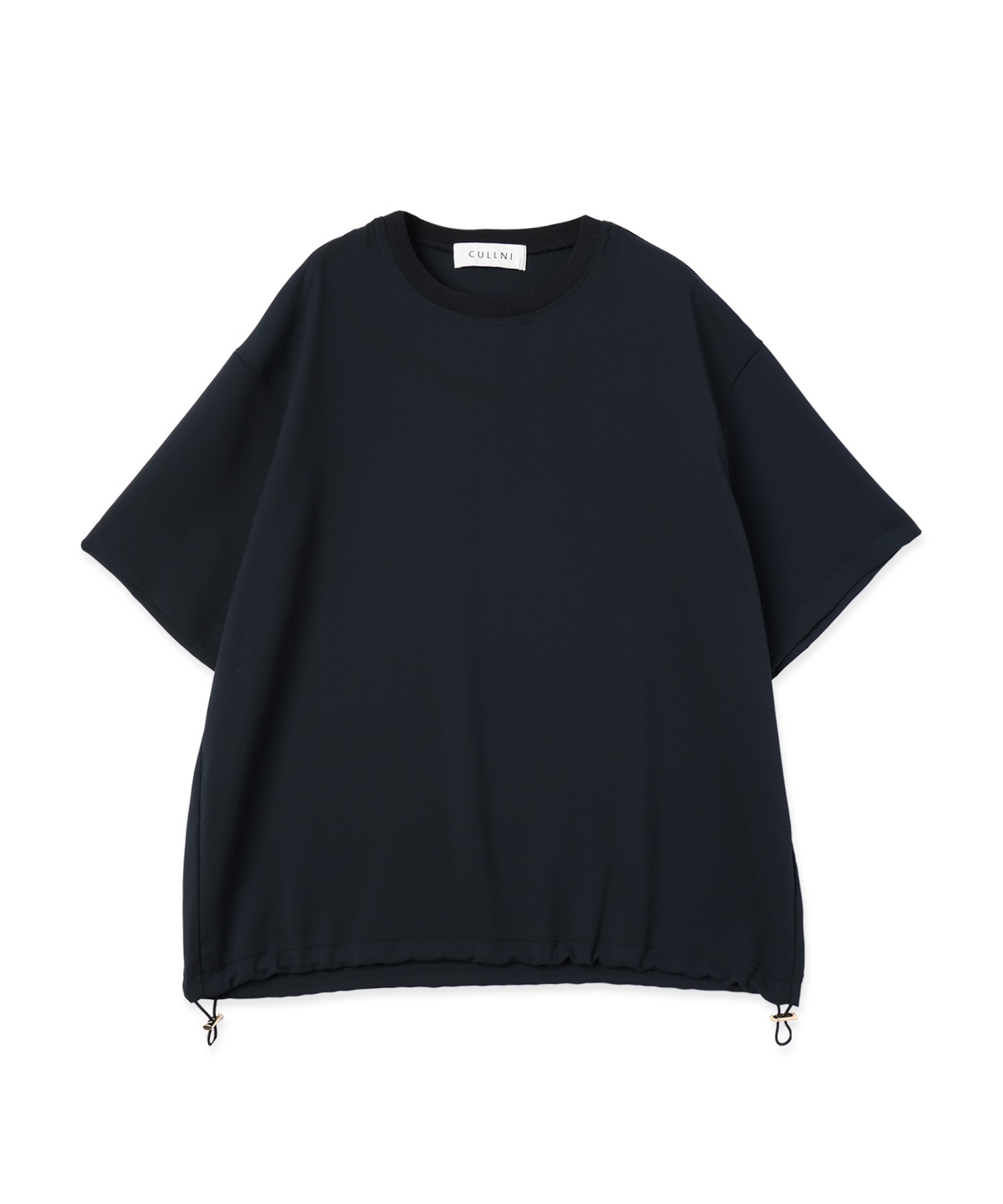 Dry Stretch Cloth Drawstring Short Sleeve Pullover
