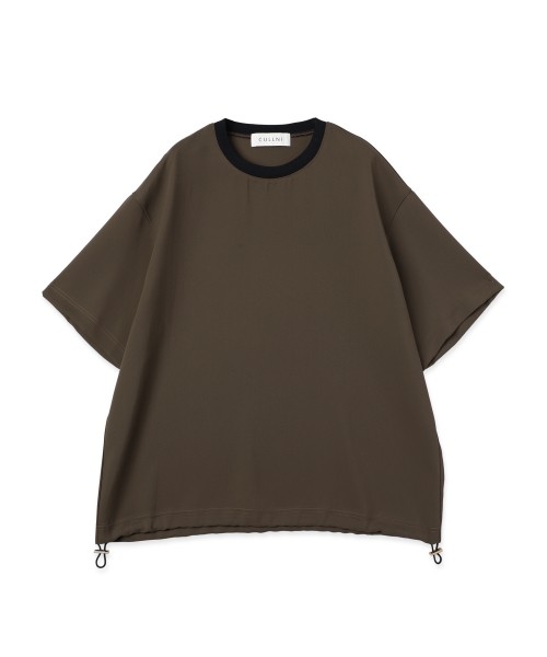 Dry Stretch Cloth Drawstring Short Sleeve Pullover