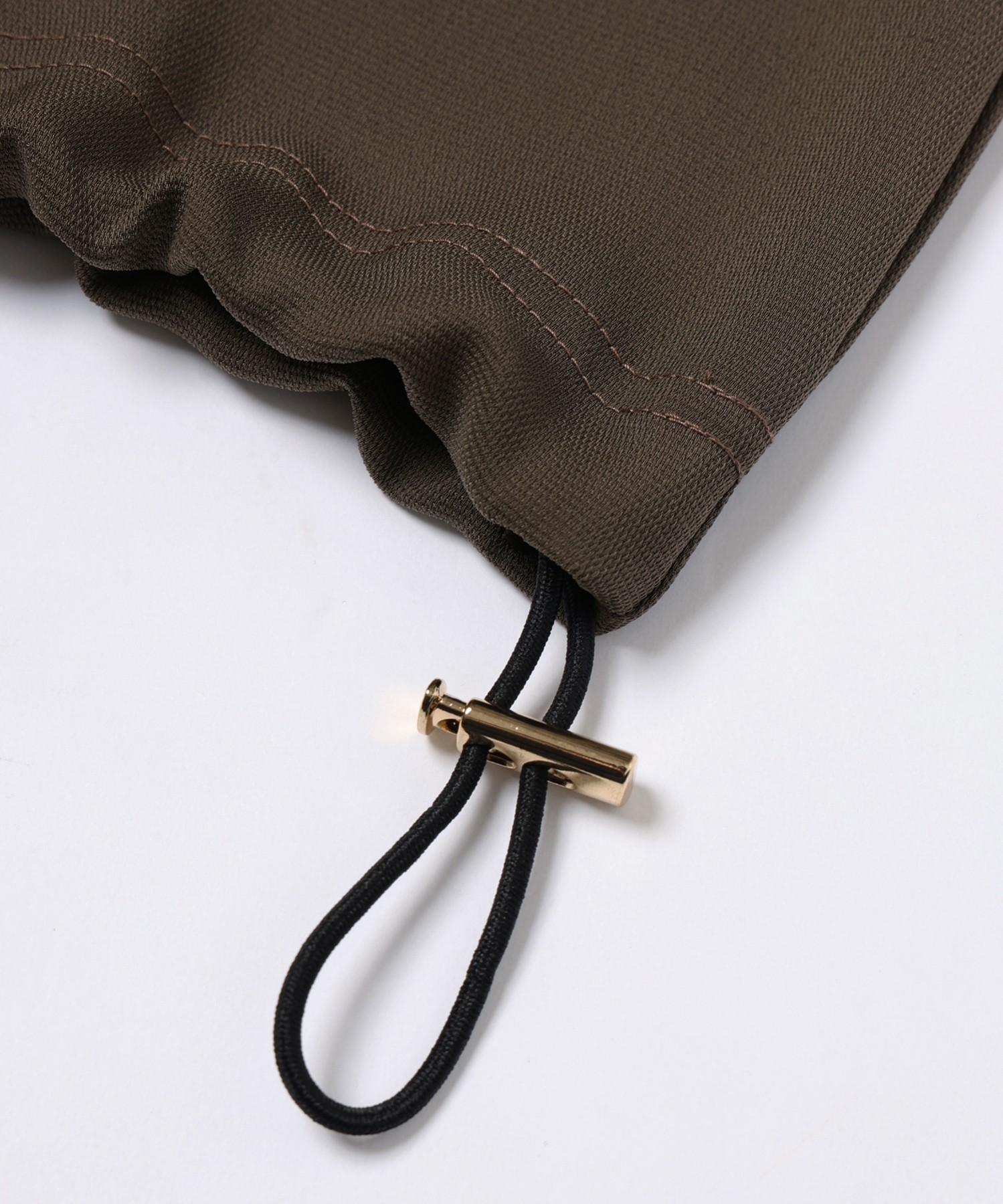 Dry Stretch Cloth Drawstring Short Sleeve Pullover
