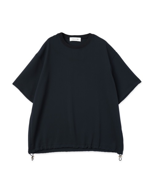 Dry Stretch Cloth Drawstring Short Sleeve Pullover