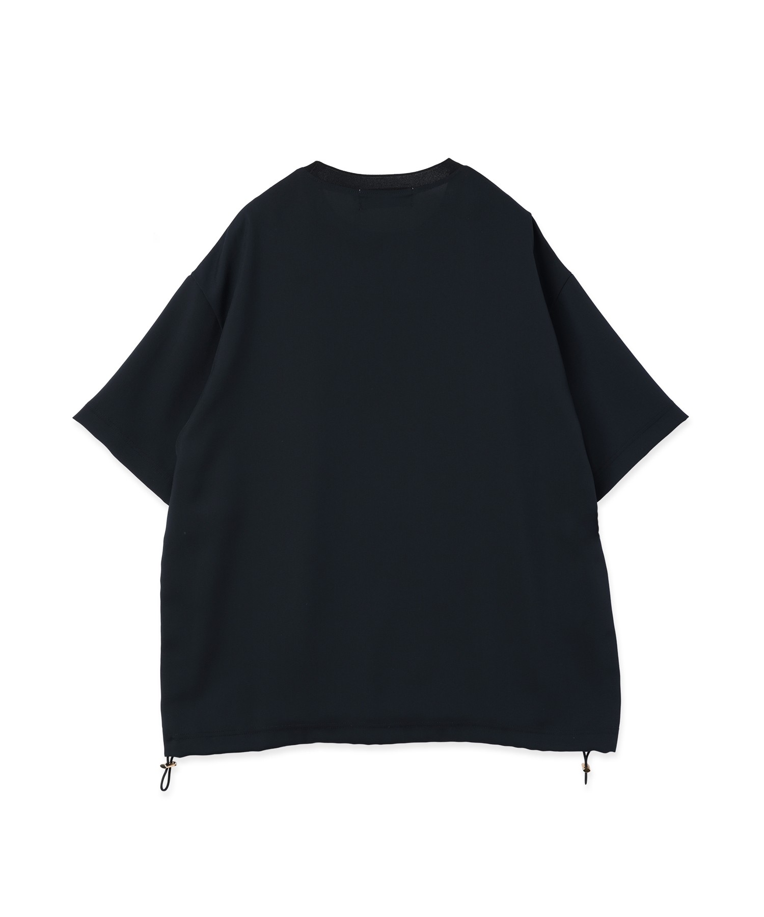 Dry Stretch Cloth Drawstring Short Sleeve Pullover