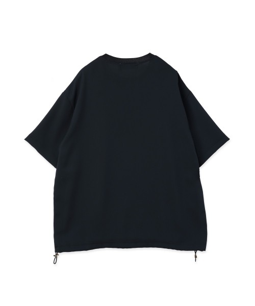 Dry Stretch Cloth Drawstring Short Sleeve Pullover
