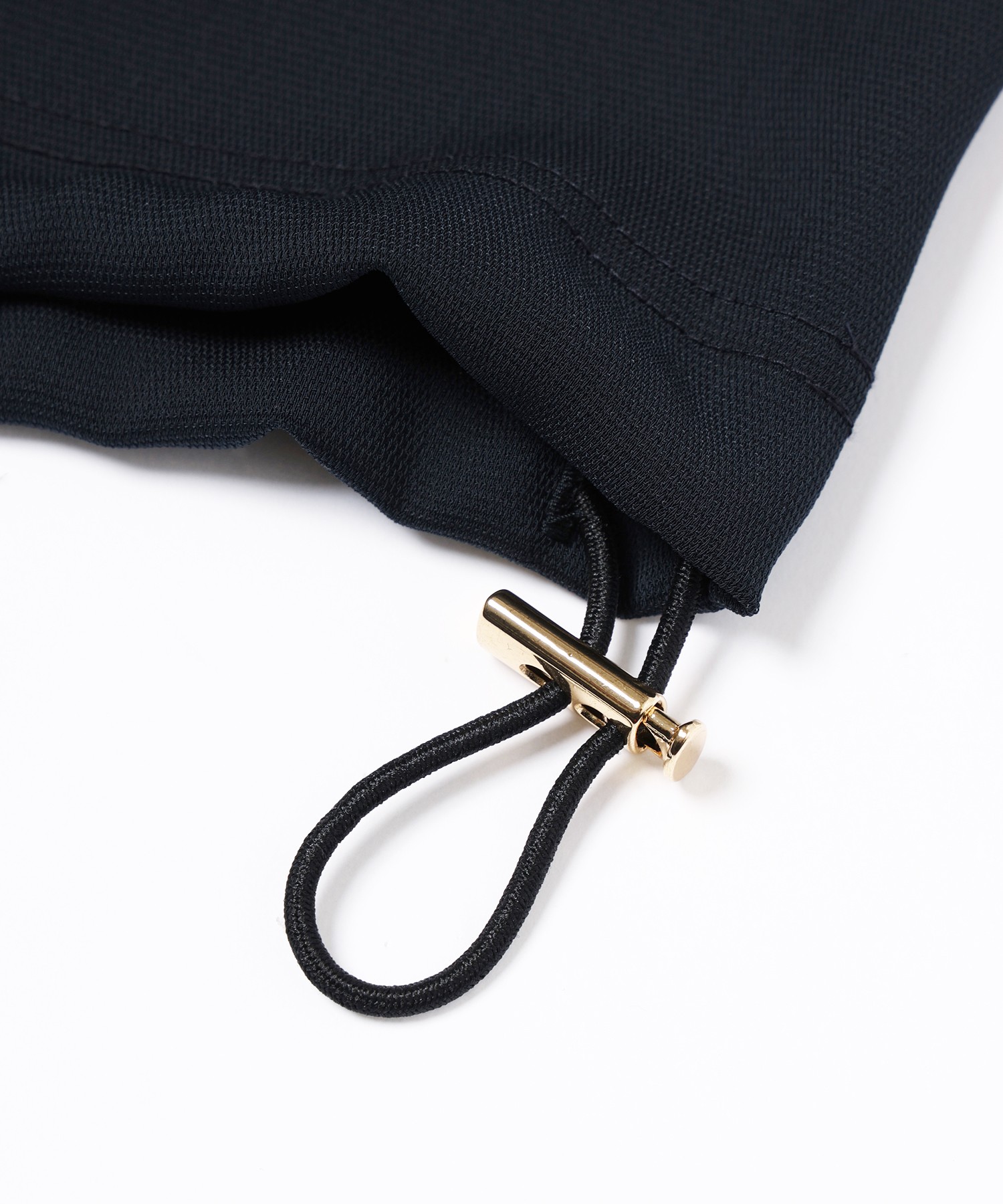 Dry Stretch Cloth Drawstring Short Sleeve Pullover