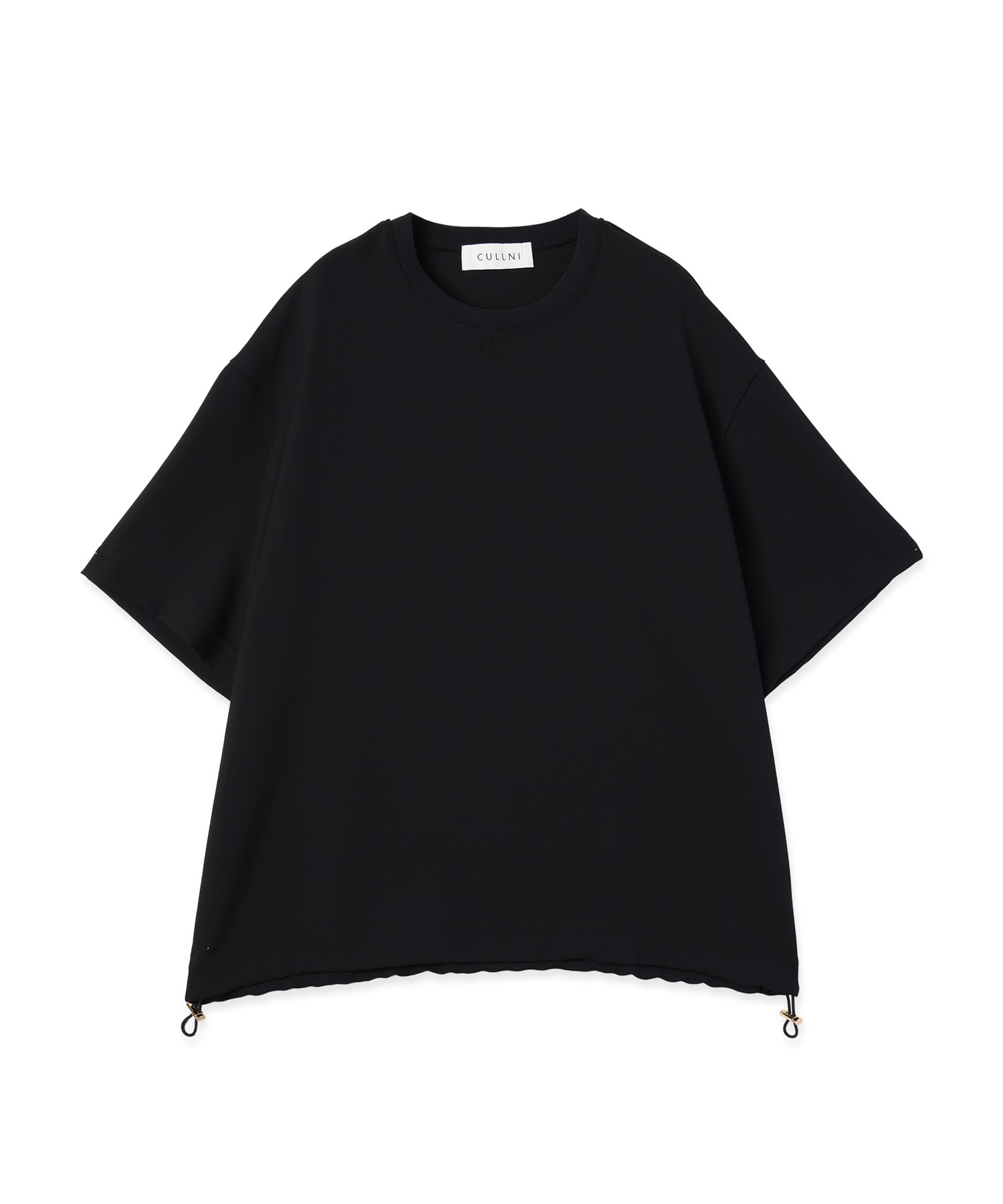 Dry Stretch Cloth Drawstring Short Sleeve Pullover