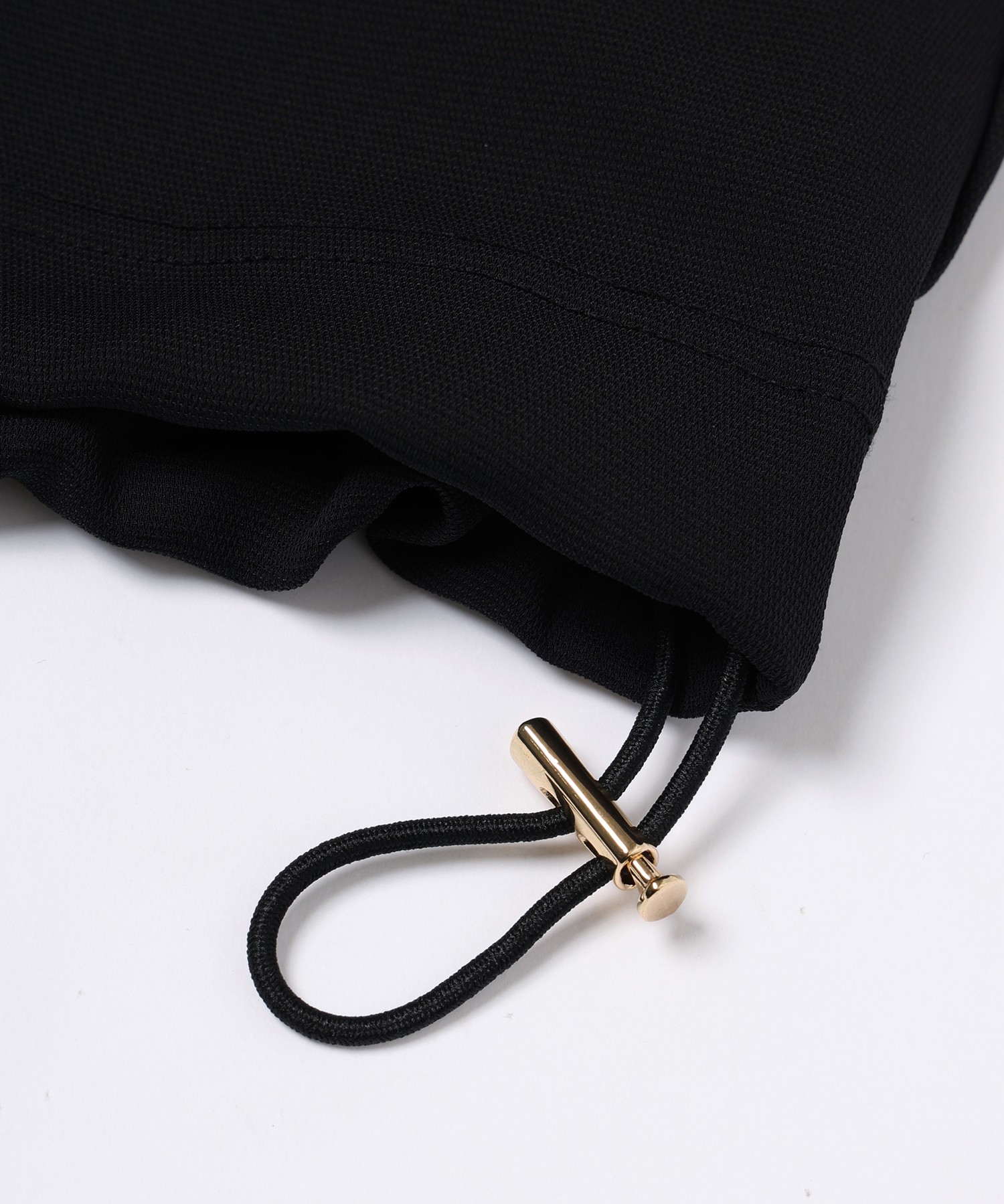 Dry Stretch Cloth Drawstring Short Sleeve Pullover