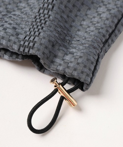 Sheer Tile Check Drawstring Short Sleeve Pullover