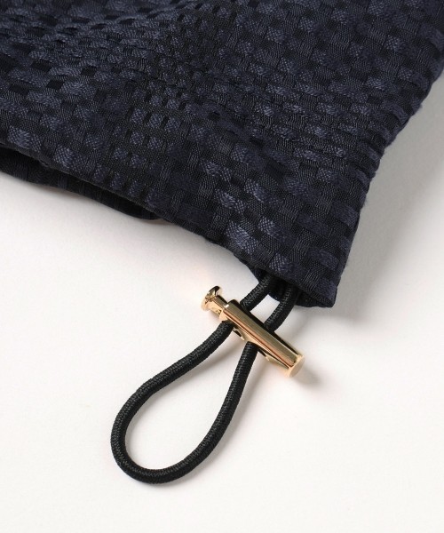 Sheer Tile Check Drawstring Short Sleeve Pullover