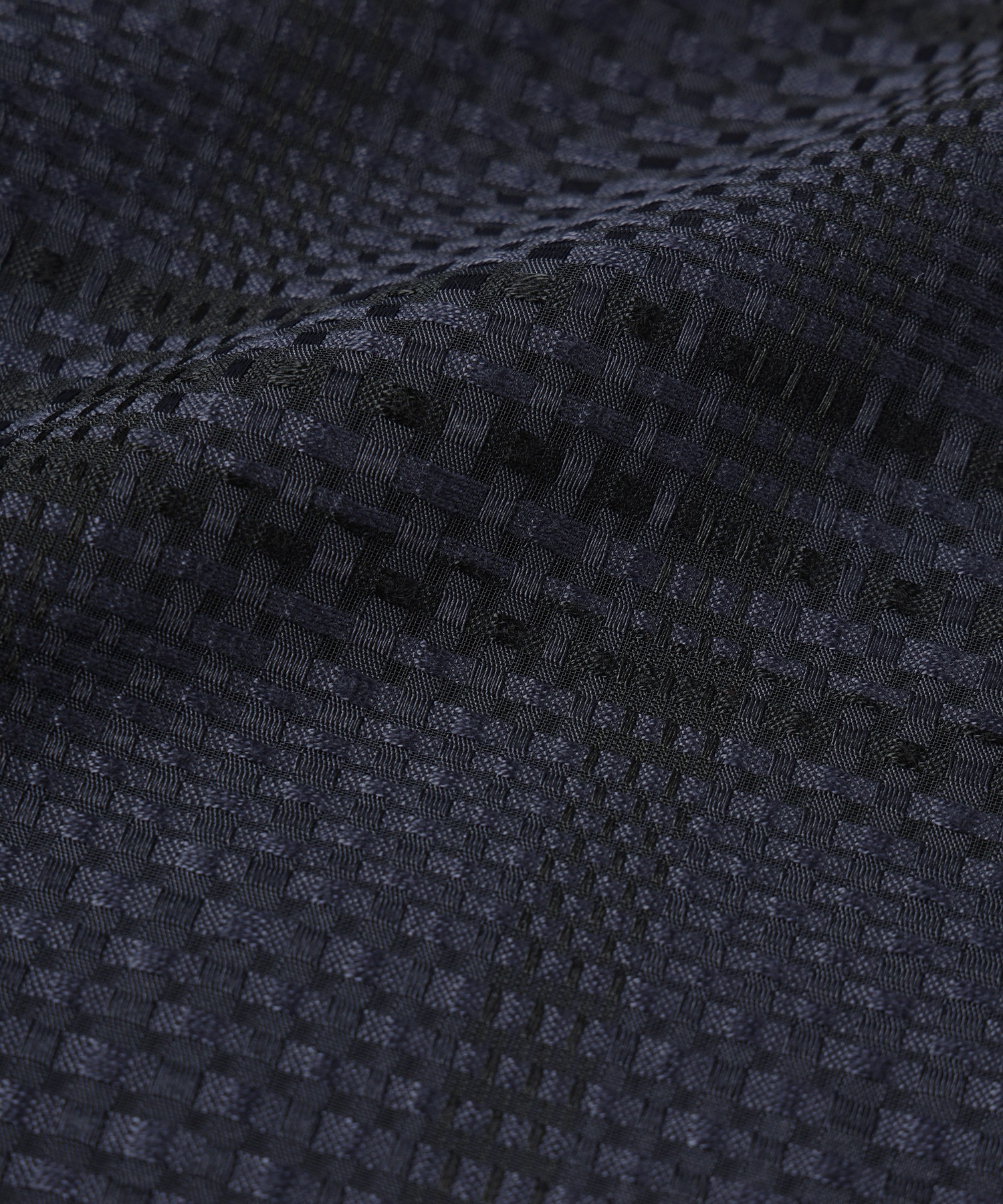 Sheer Tile Check Drawstring Short Sleeve Pullover