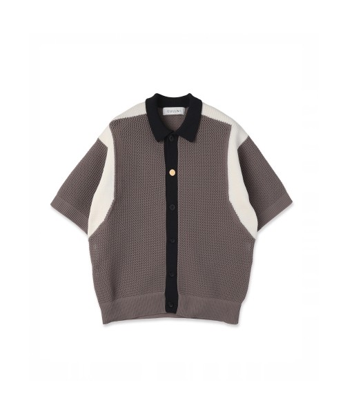 Mesh Knit Short Sleeve Jacket