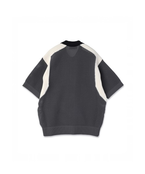 Mesh Knit Short Sleeve Jacket