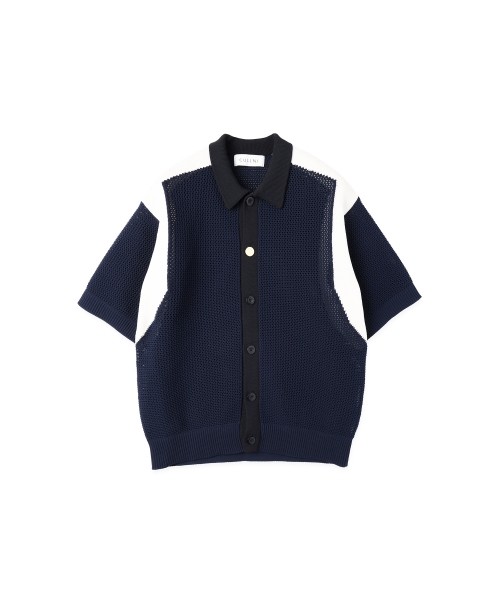 Mesh Knit Short Sleeve Jacket