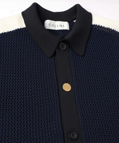 Mesh Knit Short Sleeve Jacket