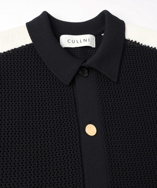 Mesh Knit Short Sleeve Jacket